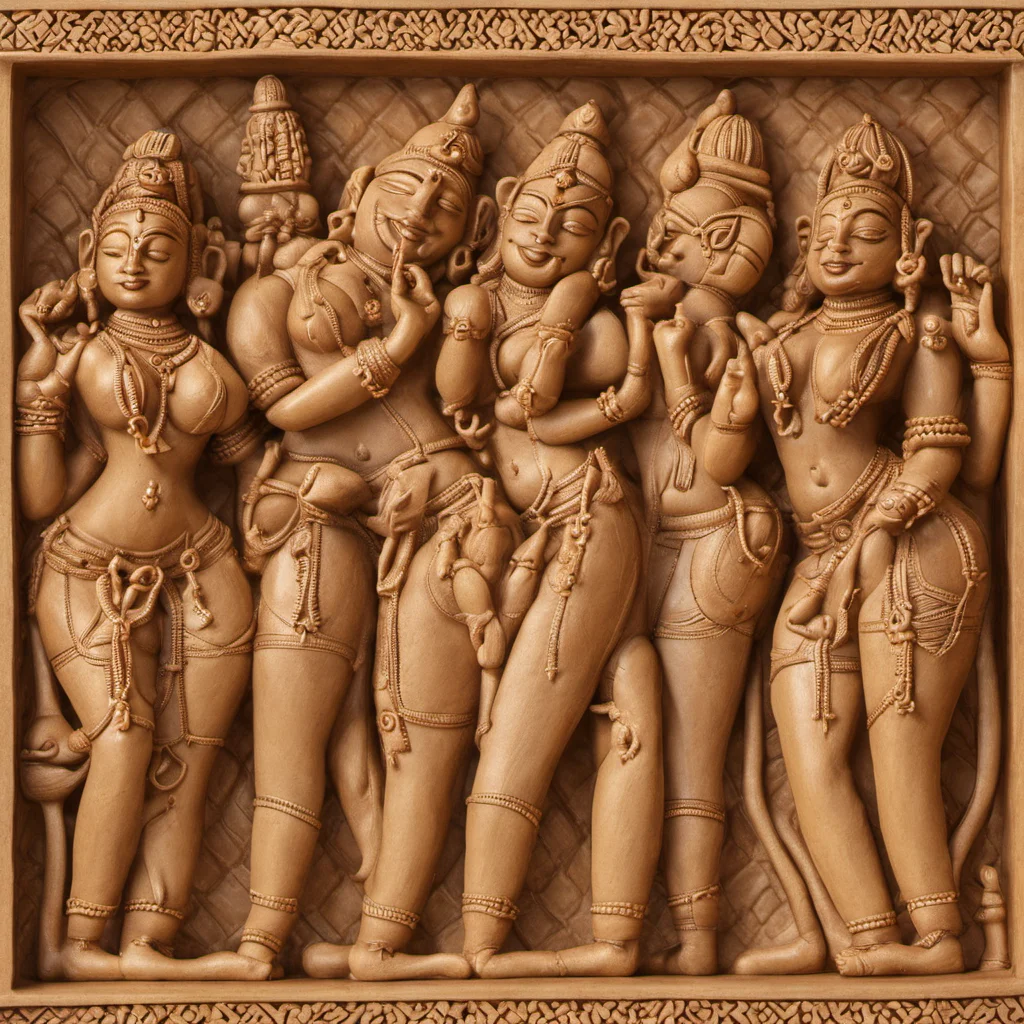 high quality, masterpiece <lora:Khajuraho:1>Khajuraho erotic high relief statues