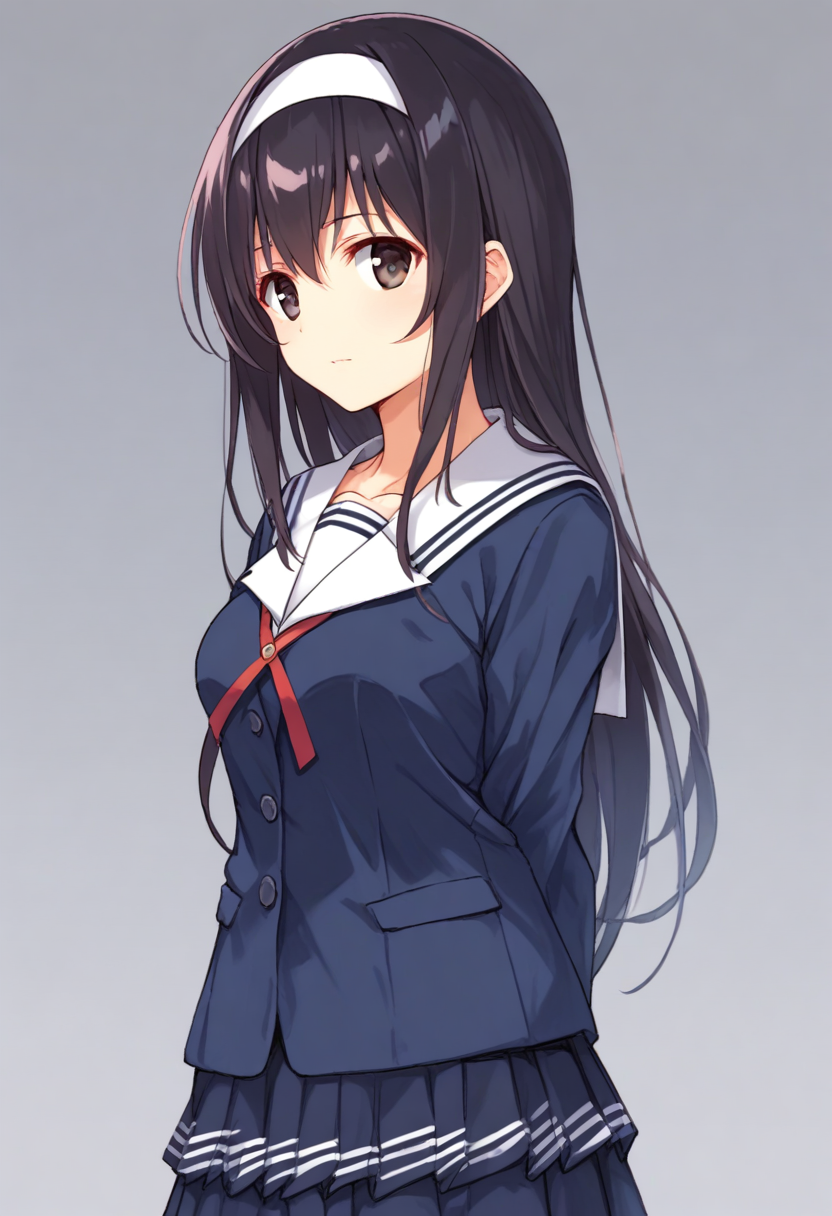 <lora:kasumigaoka_utaha_XL_pony_bf16_v1:1>1girl, kasumigaoka utaha, school uniform,, BREAK score_9, score_8_up, score_7_up, BREAK source_anime, best quality, masterpiece, uncensored,<lora:sdxl_lightning_4step_lora:1>(clear eyes:1.2),zPDXLpg,rating_explicit,clear eyes,beautful eyes,