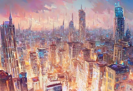 score_9, score_8_up, score_7_up, pmg style, cityscape, fantasy city