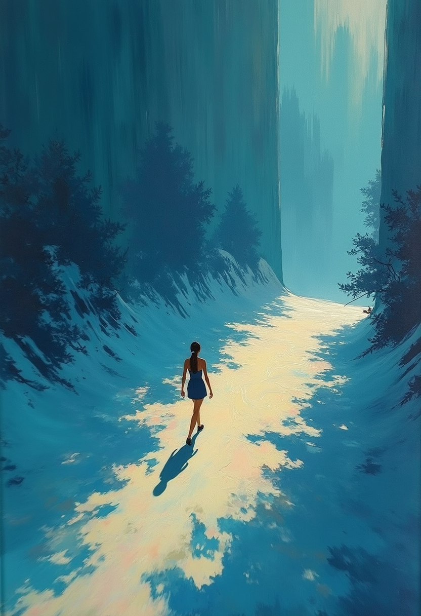 An Impressionist painting characterized by visible brushstrokes and a loose application of paint, capturing dappled sunlight interplay on a surface rendered in short, broken color patches. A single pixel, composed of distinct, non-blending primary color squares, occupies the central portion of the canvas..,


 (Depth of field), low saturation,detail. mythp0rt Stylish, charismatic.
 The background is minimalist, a gradient of shadowy blue tones, amplifying the ethereal and futuristic ambiance of the scene. The overall composition feels cinematic, blending high fashion with a science fiction aesthetic. . Exquisite cyberpunk.  .
(depth of field)
mythp0rt,
nigiex.  

Alexis,



 