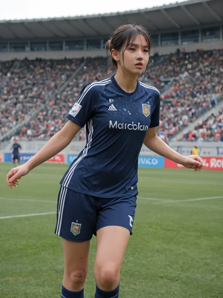 score_9, score_8_up, score_7_up, score_6_up, source anime, pose, shiny oild wet skin,
face, 1girl, bsoccer uniform, soccer, stadium,
<lora:soccer uniform_pony_V1.1:0.75>