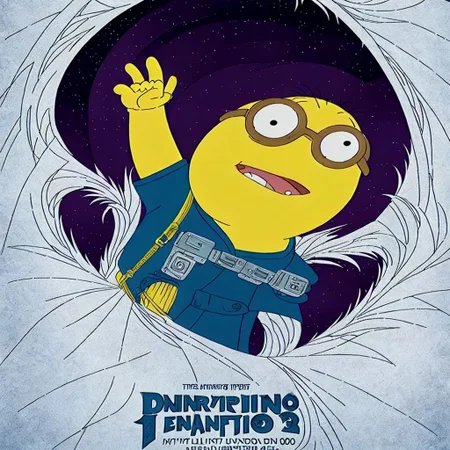 An amazing poster for a new Minions movie, Very detailed, clean, high quality, sharp image
