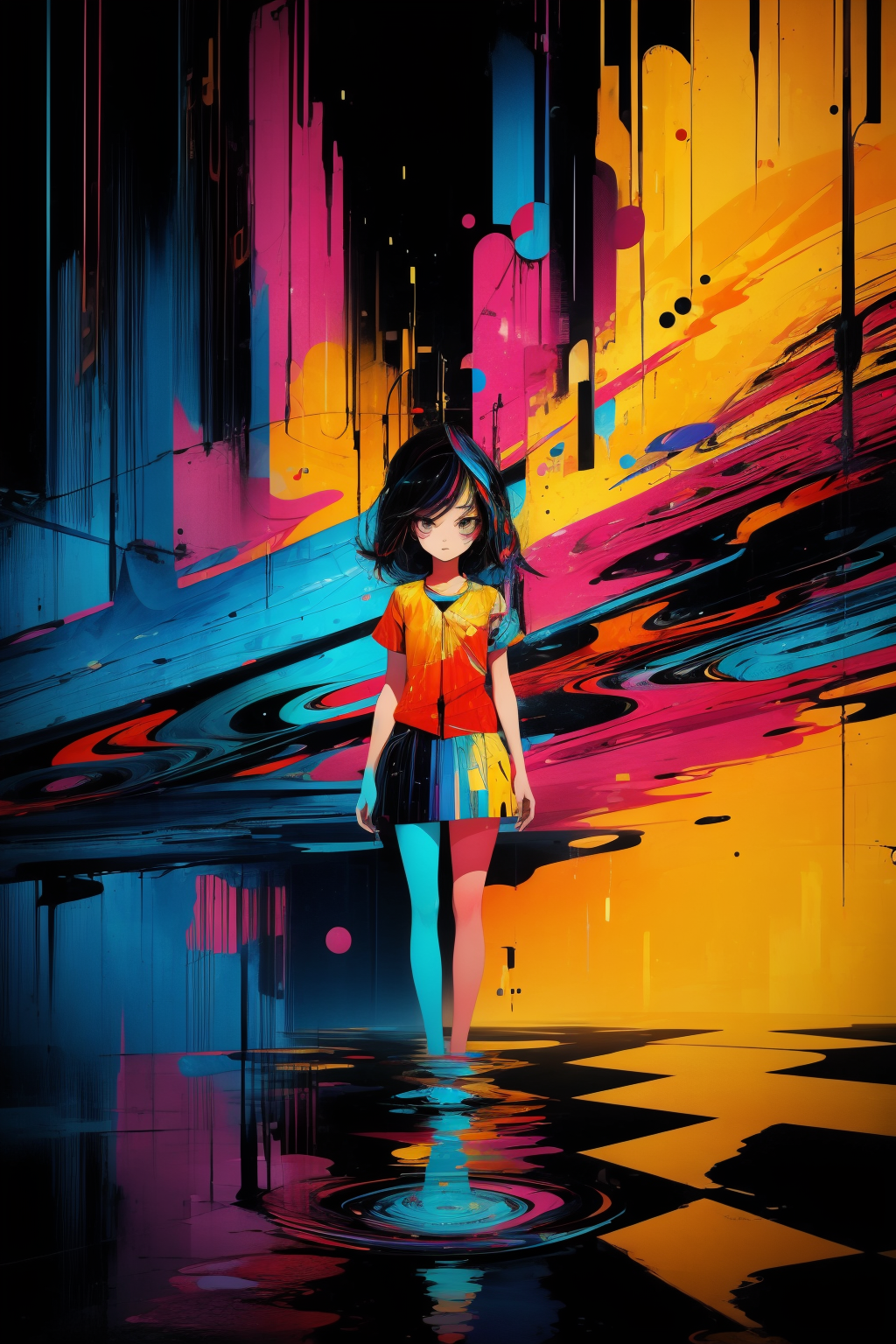 1girl, (abstract art stylized by Alberto Biasi:1.3) and (Michael Sowa:0.7) , [masterwork Marker Drawing, concept art, birds-eye-view shot of an in a very Tiny cherry blossom pink Korean Tungsten and Topaz Accents Piteado, Sublime Gruesome ([Badger|Moon Jae-in] Science officer:1.3) with Acid colors Iron and Silk Blend tunic, pointe pose, from inside of a Bright Belgium, dense nature and Dwarf Planet Eris in background, Raining, split diopter, Proud, Post-Impressionism, flat lighting, F/1.8, Calotype, Rainbow palette, Impasto, 8K, professional::4]