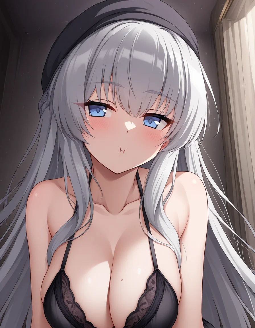 <lora:midis_Swallowing_V2[NAIXL-vPred]:1>, swallowing,, masterpiece,best quality, very aesthetic,absurdres,newest,