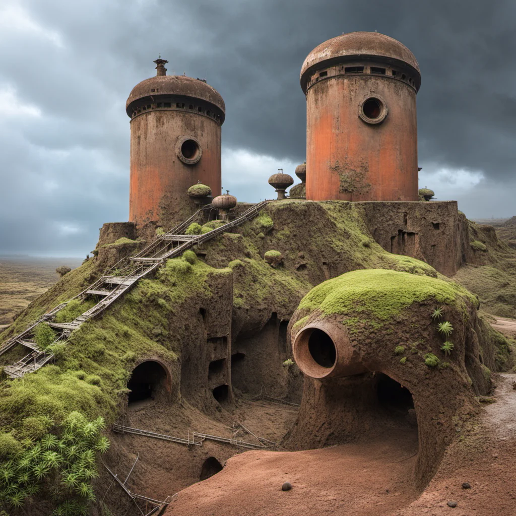 professional studio product photo breathtaking scifi, epic mars temple planetary fortress base, huge rusty corroded eroded fuel pipes, dusty cables, architecture overcome with plants , overgrown moss, grit, old weary texture,cloudy sky, mist
<lora:Overgrown-SDXL-b:1> <lora:BarnumAtelier-SDXLa:1> <lora:Grit-SDXL:1> <lora:Cloudify-SDXL:1> dim light sunset, spaceship landing . award-winning, professional, highly detailed, left warm orange-light, right cold blue-light, volumetric, dramatic, absurdres, hdr, realistic