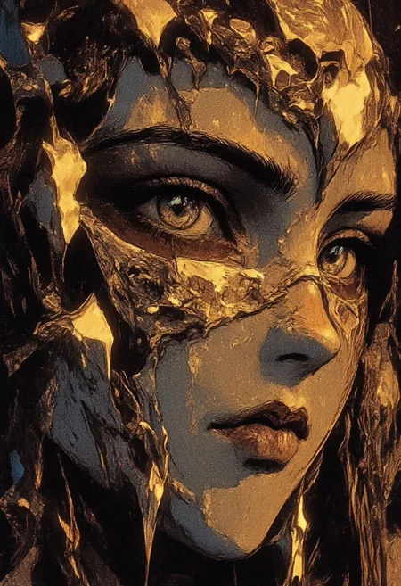 Gold and Grey She was a real royal lady true patron of the arts said if i ever got too hungry for a headstone or black star and I keep looking for that blindfold faith lighting candles to a cynical saint who wants the last laugh at the die cast by the penitent slave you can go right out of your mind trying to escape from the panicked paradox of day to day if you can't understand something then it's best to be afraid and they keep moving at a glacial pace turning circles in a memory maze I made a new cast of the death mask thats gonna cover my face I had to change the celebration of the saints hide it all behind a wall let people wait and never trust a heart that's so bent it can't break, ne0nfant4sy