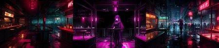 highly insanely detailed, masterpiece, top quality, best quality, highres, 4k, 8k, RAW photo, (very aesthetic, beautiful and aesthetic),
__lazy-wildcards/subject/env-bg-interior/cyberpunk_club/prompts__,
<lora:Cyberpunk_Club:0.5>,
(1girl:1.3), 1other,
__lazy-wildcards/dataset/background__,âââ