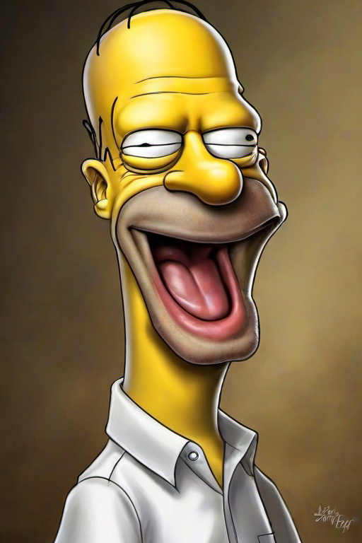 Masterpice,High Quality,
 <lora:PE_Caricature:0.8> PECaricature,
smile,homer simpson