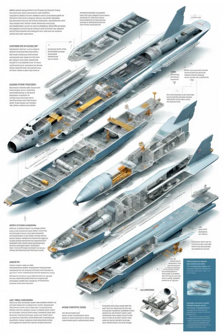 <lora:Isometric Cutaway:1>,Isometric Cutaway - An image illustrating the installation guide for the orbit of the space aircraft carrier. The background showcases a space aircraft carrier installation scenario,with illustrations or pictures demonstrating the correct installation steps. The accompanying text instructions are presented in a clear and understandable manner,assisting users in effortlessly completing the space aircraft carrier installation.