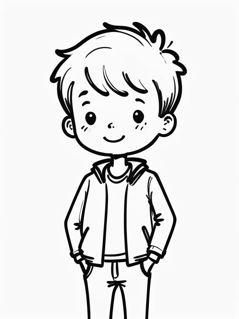 illustration, simple line art, (white background:1.2), doodle, doodle line, hand draw, drawing, b&w, monochrome, <lora:SDXL_BTT_Doodle_v01:1.5>, SDXL_BTT_Doodle_v01, boy