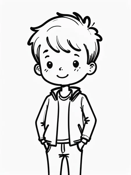 illustration, simple line art, (white background:1.2), doodle, doodle line, hand draw, drawing, b&w, monochrome, <lora:SDXL_BTT_Doodle_v01:1.5>, SDXL_BTT_Doodle_v01, boy