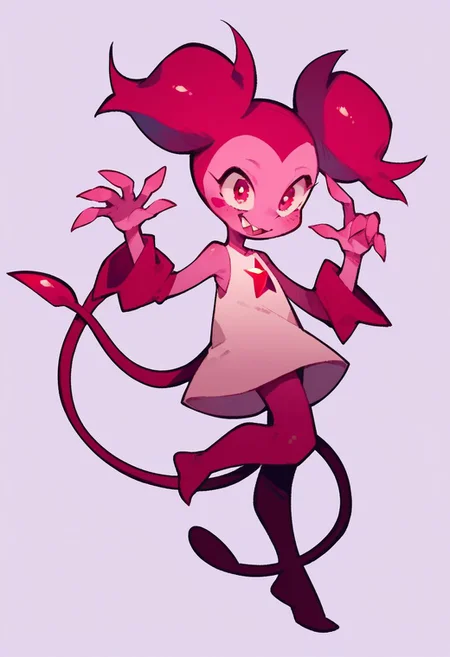 Score_9, Score_8_up, Score_7_up, Score_6_up, Score_5_up, Score_4_up, source_cartoon,
1girl,Spinel from Steven Universe,pink_skin,twin_tails,
advntr
