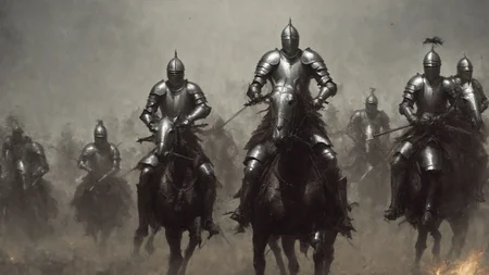 <lora:DarknessAI:1.2>knights in battle, screaming DarknessAI