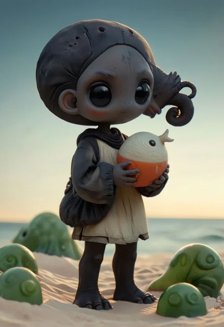 subsurface scattering, TsuiFroppyCos By tim burton, hermit crab in translucent sss black Skull at the ocean, Large waves, Sand, marbles ,
atmospheric haze, Film grain, cinematic film still, shallow depth of field, highly detailed, high budget, cinemascope, moody, epic, OverallDetail, 2000s vintage RAW photo, photorealistic, candid camera, color graded cinematic, atmospheric lighting, imperfections, natural, shallow dof