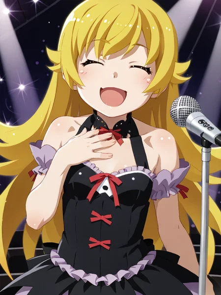 detailed background, shiny skin, posing, rating safe,
<lora:watanabe.pony:1>,
watanabe, shinobu,
wide hips,
idol costume,
pov,
happy,
stage, microphone stand, singing, closed eyes, hand on chest,