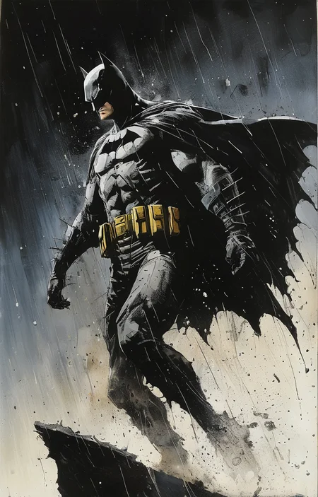 masterpiece,best quality,<lora:tbh236-sdxl:0.8>,illustration,style of  Frank Miller,batman animals
