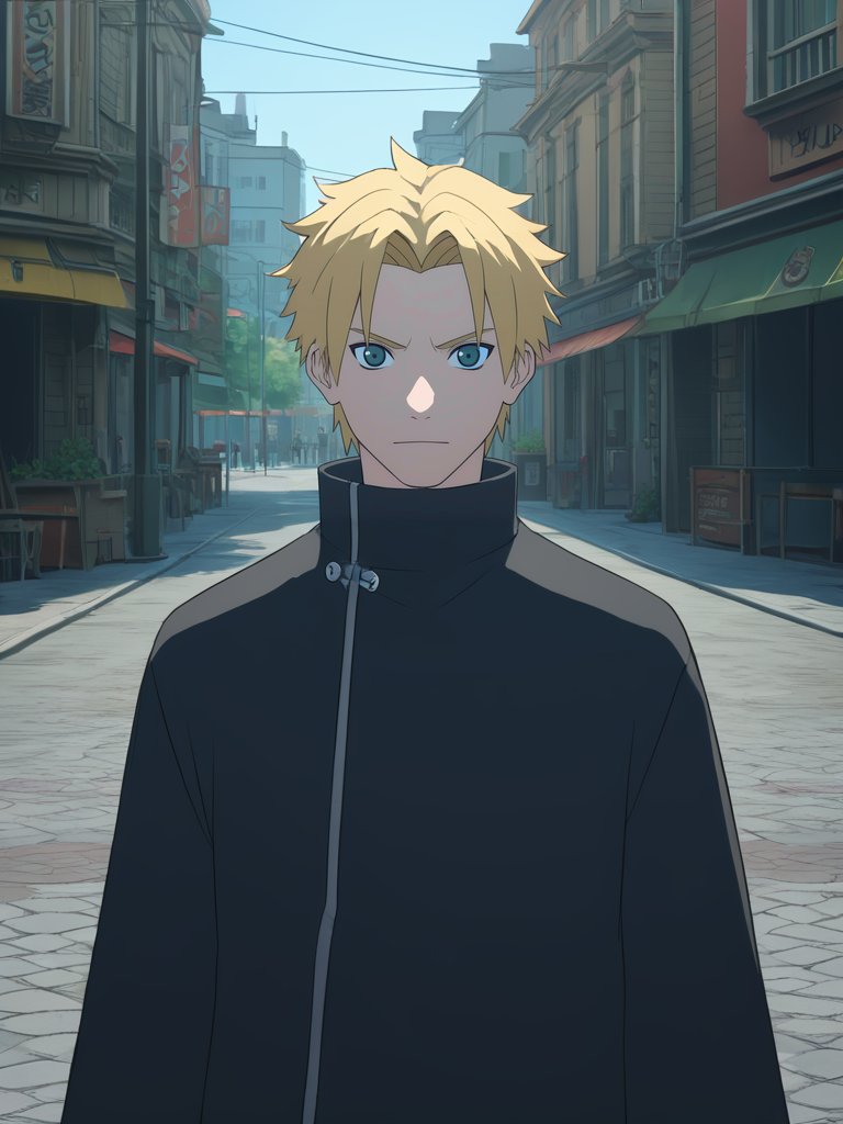 score_9, score_8_up,score_7_up,Source_anime,1boy,squall leonhart,<lora:Naruto_Storm_Style:0.8> street,upper body,