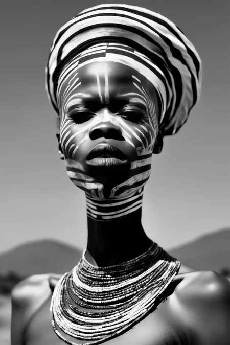 <lora:Zanele Muholi Style:1>Zanele Muholi Style - photo