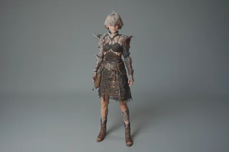 score_9, score_8_up, score_7_up, Arrisa, front view, full body, tattoo design, arms wrapped around oneself, indicating self-comfort,brimstone BREAK <lora:ARRISA-12:1>