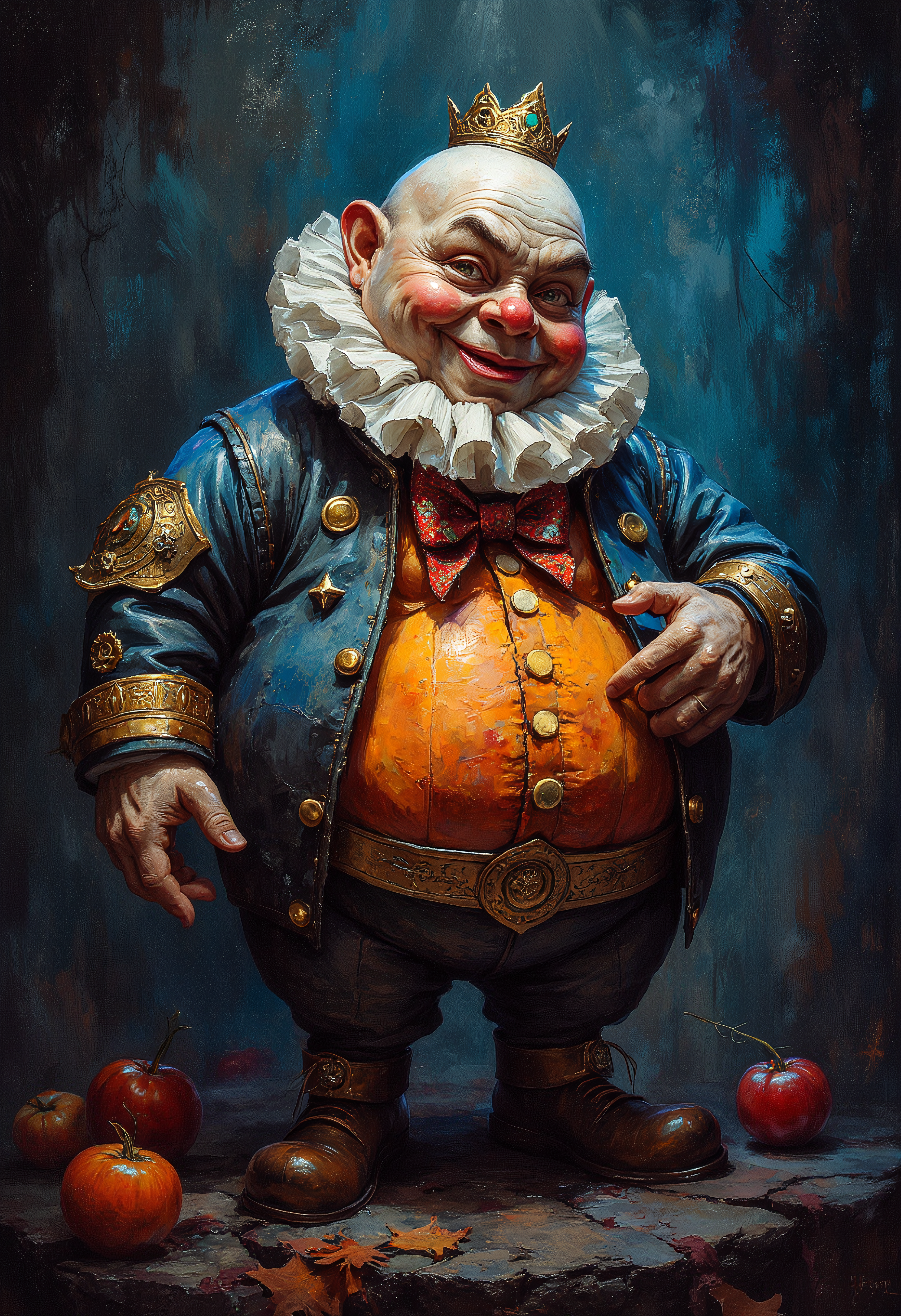 Humpty Dumpty's dark past, vibrant glow