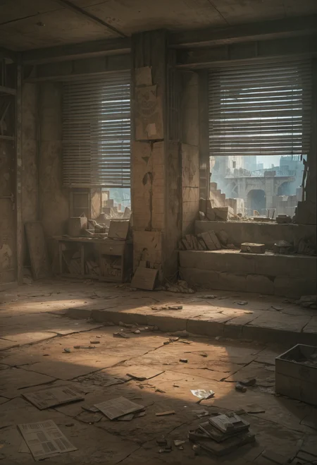 ,ruanyi0911,blinds,ruins,indoors,<lora:0911 ruins_v1_pony:0.7>, score_9,score_8_up,score_7_up,,8k,1girl,solo,,