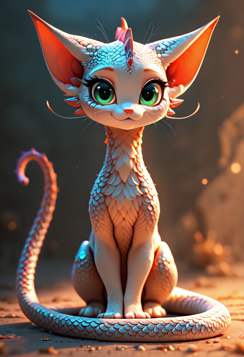 masterpiece, best quality, 1girl, solo, eyelashes, (beautiful eyes),    DracoCat, sitting on a wooden platform, looking at viewer, green eyes, long tail wrapped around feet, full body, inked drawing, hatching (texture), bold lines, high contrast, vintage etching aesthetic, dramatic shading, depth of field  ,<lora:DracoCatIXL:1.0>,
