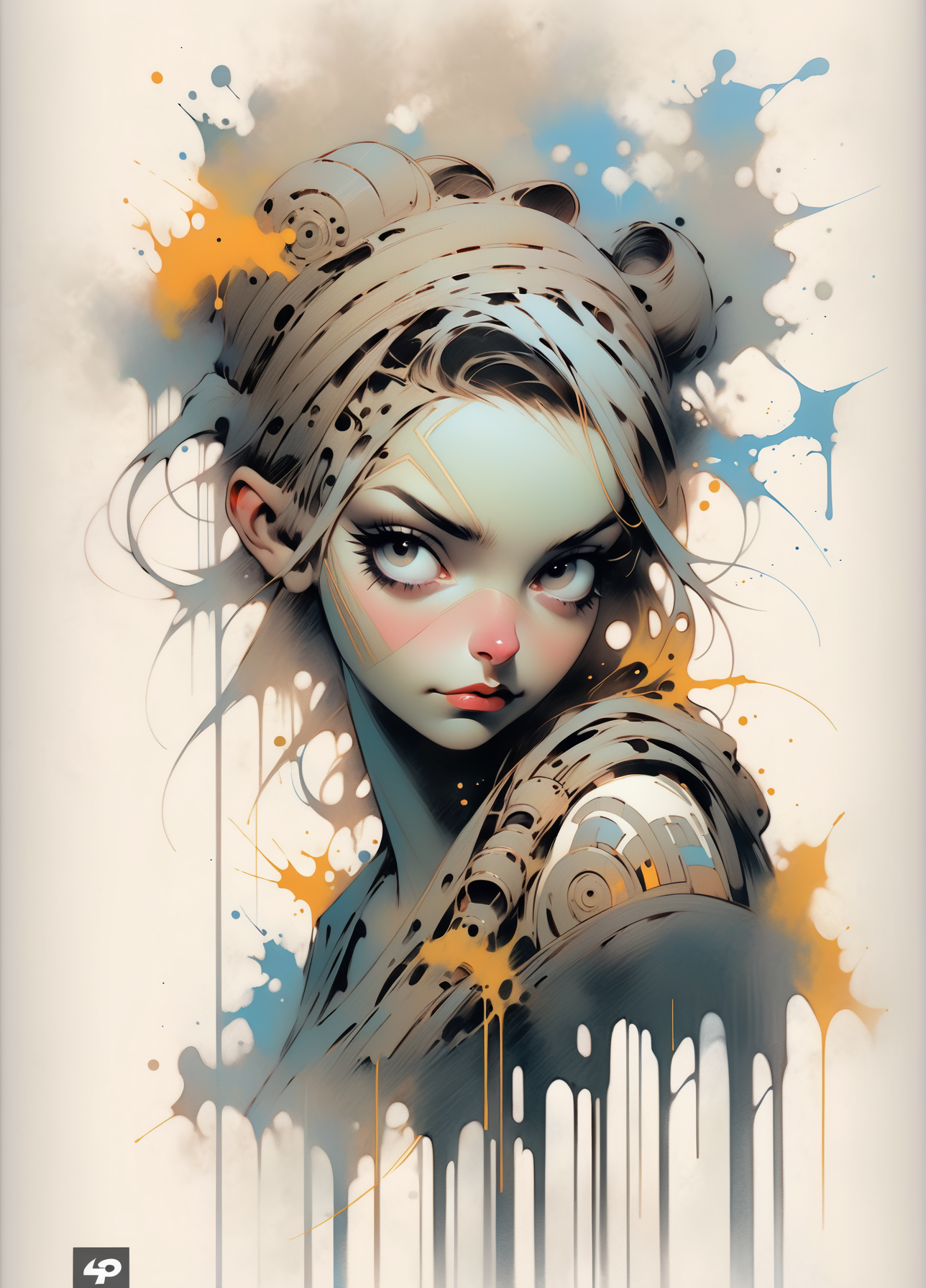 disney banksy art sticker, fantasy character, soul, digital illustration, comic book style, steampunk noir, perfect anatomy, centered, approaching perfection, dynamic, highly detailed, watercolor painting, artstation, concept art, soft, sharp focus, illustration, art by Carne Griffiths and Wadim Kashin