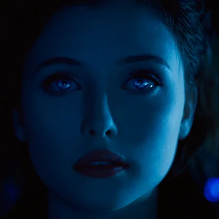 cinematic film still of <lora:add-detail-xl:0.1>1
<lora:detailed:0.3> realism
<lora:perfection style:0.2> perfect
<lora:eyetune:0.6>
<lora:xl_more_art-full_v1:0.3>
<lora:Ron Fricke style:0.3>
<lora:Unreal Engine style:0.3>
<lora:TeethXL:0.3>
<lora:Chiaroscuro Lighting Style:0.4> Chiaroscuro Lighting Style
<lora:moonlight style:1>
A cinematic moonlight film scene of a woman with a dark face and a blue light, Hollywood movie themed, sharp, detailed, epic cinematic photography image, artistic style, creative image, dramatic chiaroscuro light style, cinematic chiaroscuro color style, cool white skin tone film style, Kodak, 35 mm film lens style, 5600k hmi light style, cool white light style, perfect night detailed background style, widescreen, cinematography technique style, moonlight style, solo, 1boy, monochrome, male focus, mask, portrait, blue theme, dark, closed mouth
, shallow depth of field, vignette, highly detailed, high budget, bokeh, cinemascope, moody, epic, gorgeous, film grain, grainy