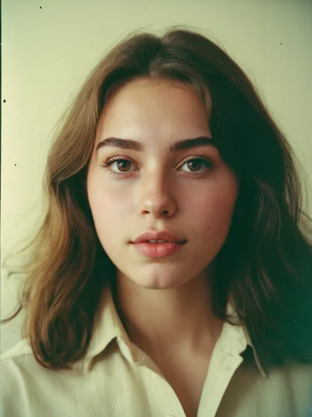 Analog photo of a woman looking like Annie_Crow_P_MXAI_SDXL close up shot, pensive expression
