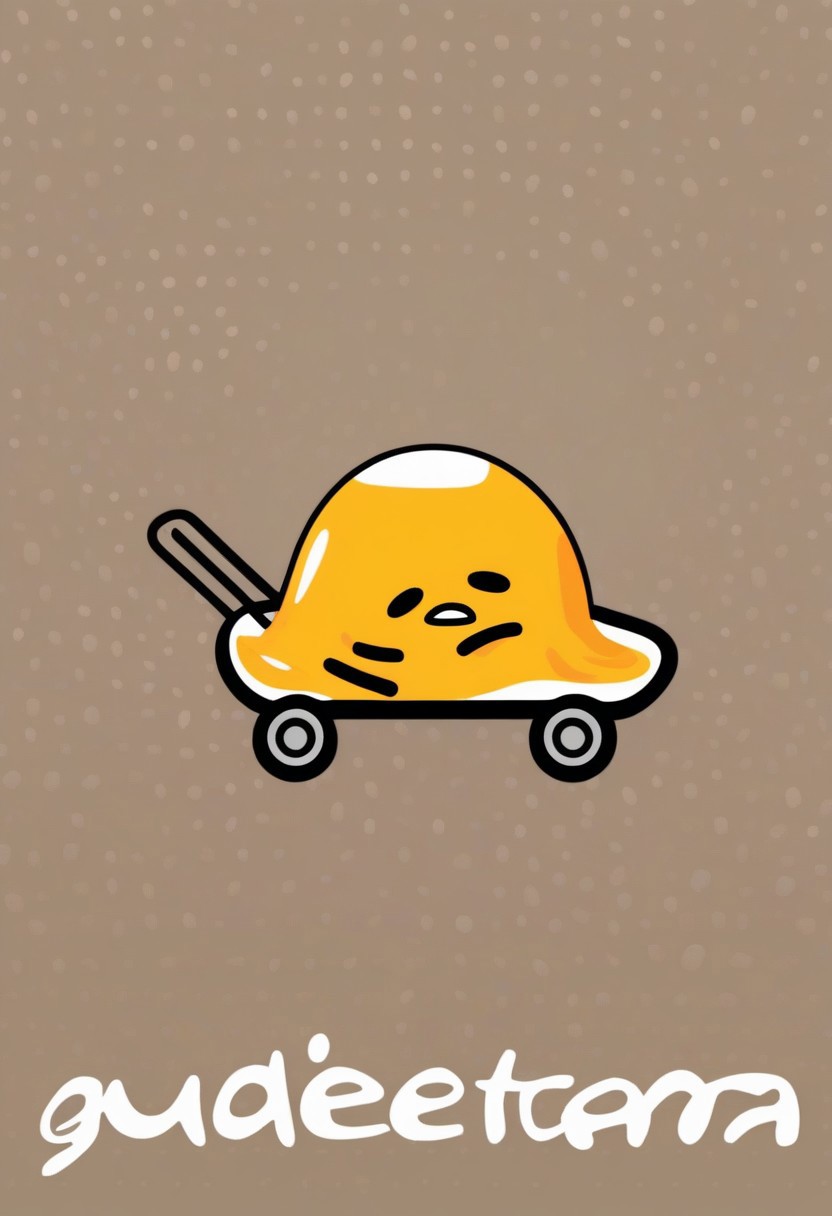 chibi gudetama, small, cute, chibi, driving a go kart made out of an egg shell, bold lines, intricate details, 
<lora:gudetama-sdxl-v1:1>,