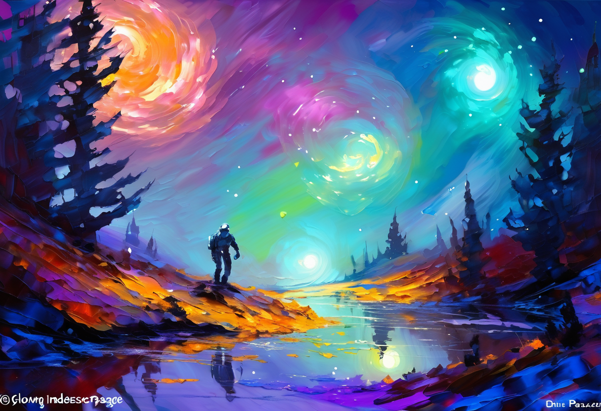 science fiction digital painting, palette knife, photoshop oil brushes("at the Glowing indescribable Passage":1.2)<lora:EnvyDreamlandsXL01-adamw:1>