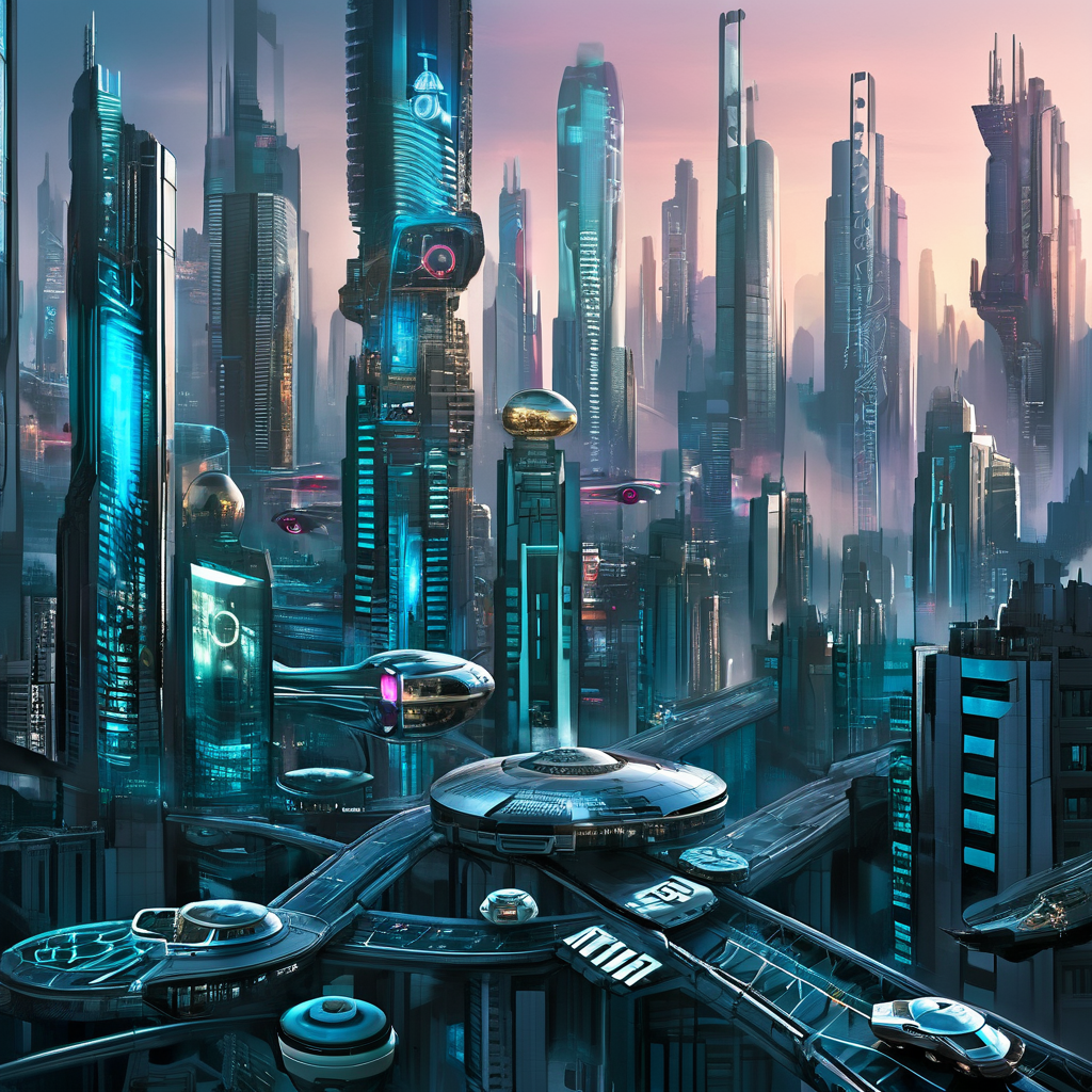 masterpiece,high detail,overalldetail,
 <lora:gits_style:1>,gits95,
futuristic, cityscape, towering, glass, buildings, flying, cars, twilight