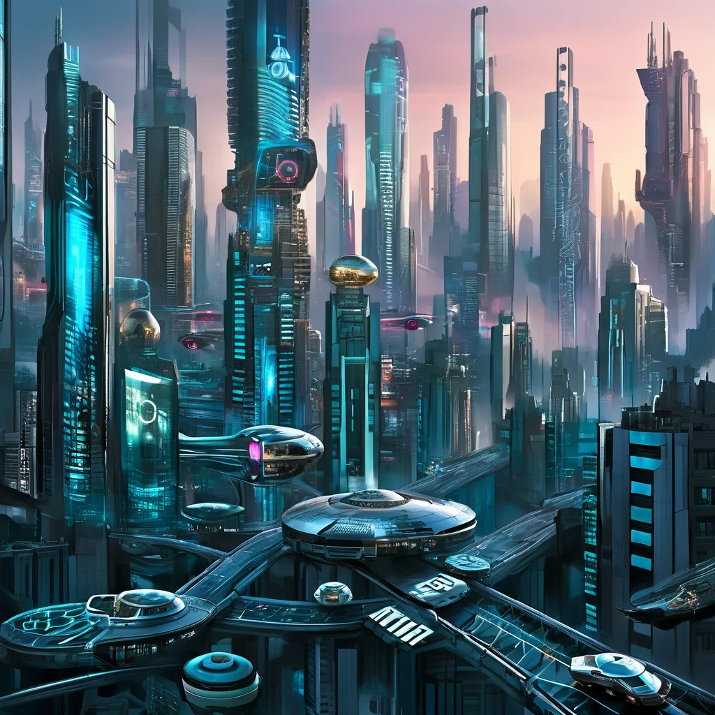 masterpiece,high detail,overalldetail,
<lora:gits_style:1>,gits95,
futuristic, cityscape, towering, glass, buildings, flying, cars, twilight