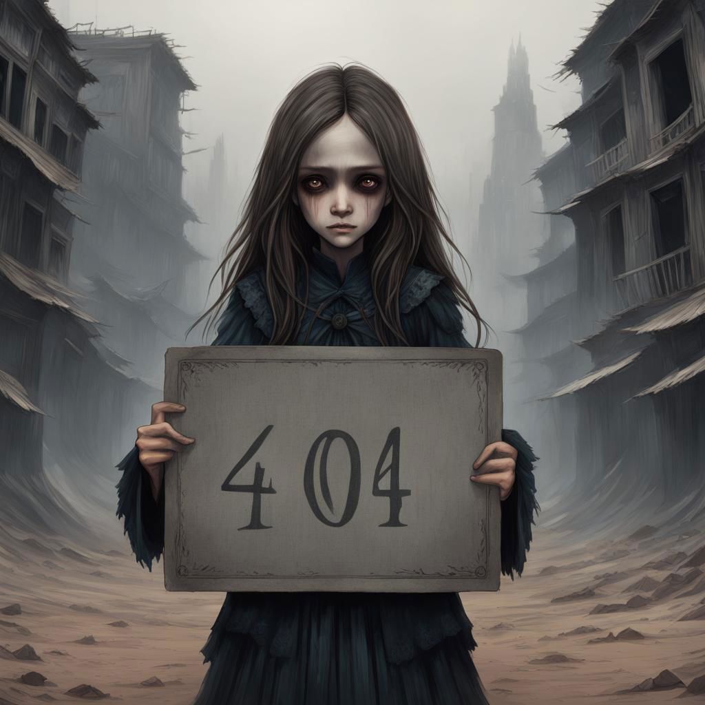 (((Ultra detailed, Megapixel)))
1girl, (((holding out a sign with a text "4O4"))), by charlie bowater and dan mumford and trevor Brown, hands, terror, gloomy, dark, blank face, no face, wasteland background, no mouth, no eyes, long hair
