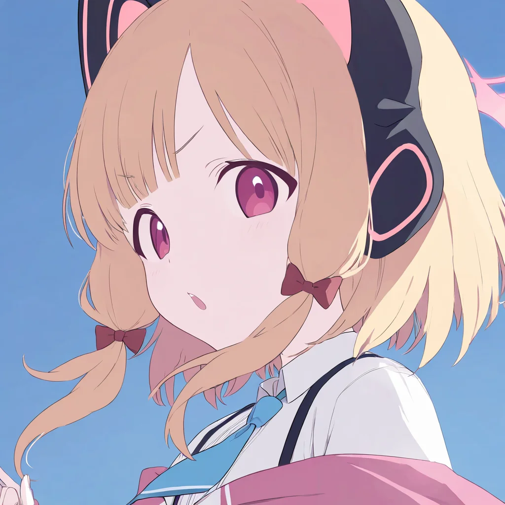 1girl,momoi \(blue archive\),,masterpiece, best quality, very aesthetic, absurdres,,simple background, solo, virtual youtuber, looking at viewer,upper body, <lora:blue still-NAI:0.8>