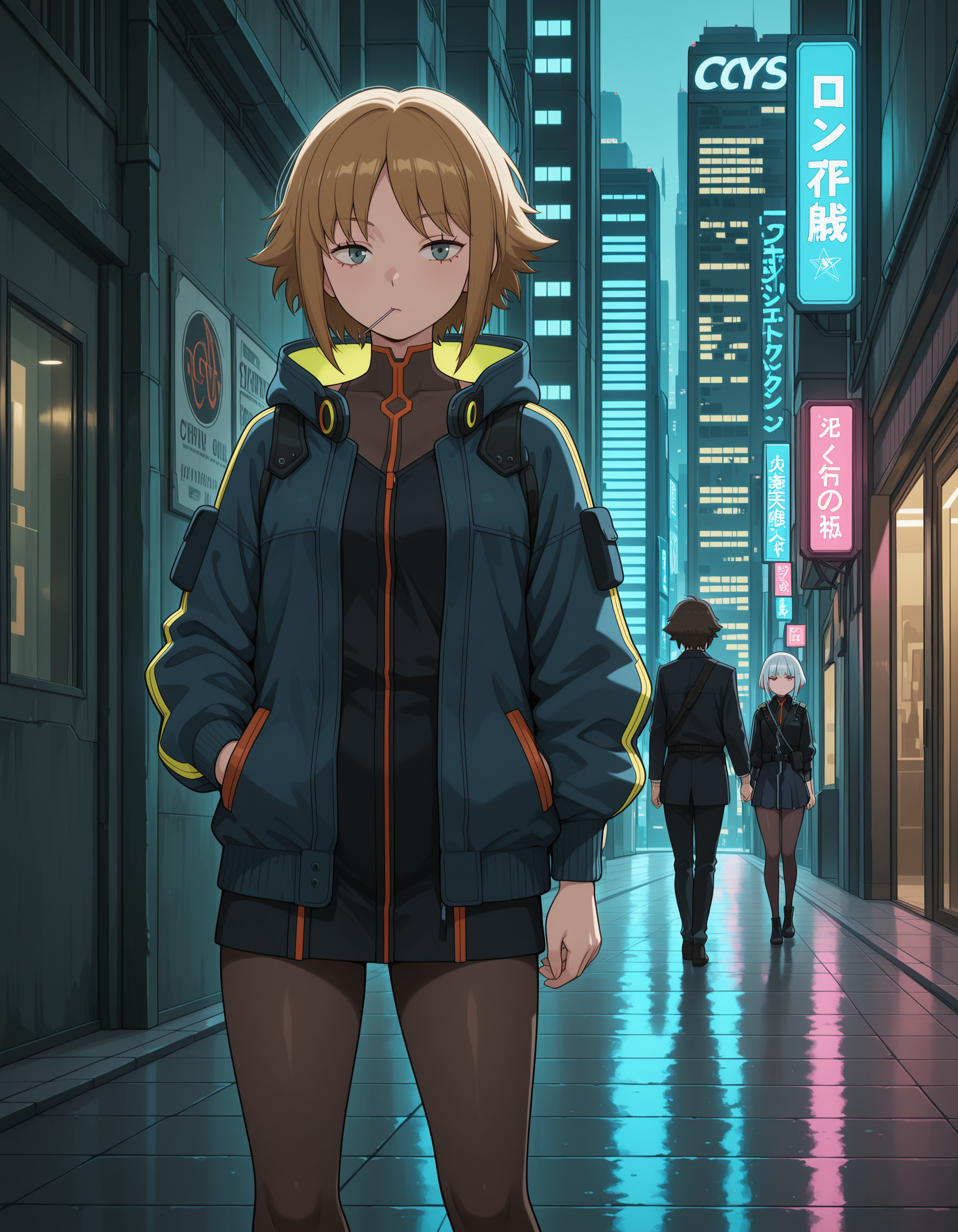 <lora:WorldTrigger_OsanoRui_V1[IL]:1> , osano rui, cyberpunk city, outdoors,, masterpiece,best quality, very aesthetic,absurdres,newest,