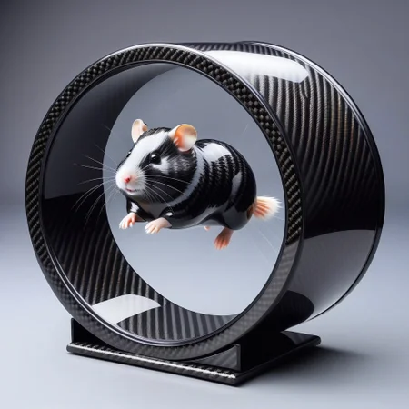 lazympos, cf_style, hamster, running, hamster wheel made of carbon fiber