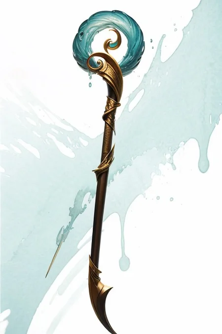 staff made of flowing water