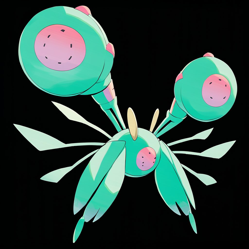 <lora:pokemon_pony_xl:1>, watercolor creature art like pokemon, Type: Bug, Type: Poison, Egg Group: Field, is a pokemon creature that The animal's claws can retract completely, revealing Teal pads that allow for silent movement.,The animal's breath is infused with a Teal scent that marks its territory and attracts mates,The monster's stretch causes a cascade of Magenta sparks to shower from its body a display of its latent power,The animal's stride is graceful, each step a testament to its noble heritage and untamed spirit,It has a membranous Teal appendage that flutters rapidly, used for cooling down after exertion score_9, score_8_up, score_7_up, score_6_up, score_5_up, score_4_up.  Simple black background, (Masterpiece:1.3) (best quality:1.2) (high quality:1.1)
