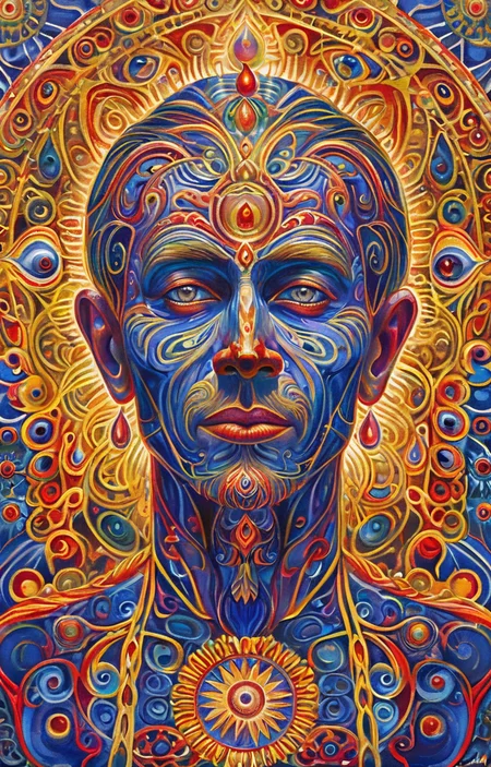 masterpiece,best quality,<lora:tbh375-sdxl:0.6>,illustration,style of Alex Grey portrait of noble man