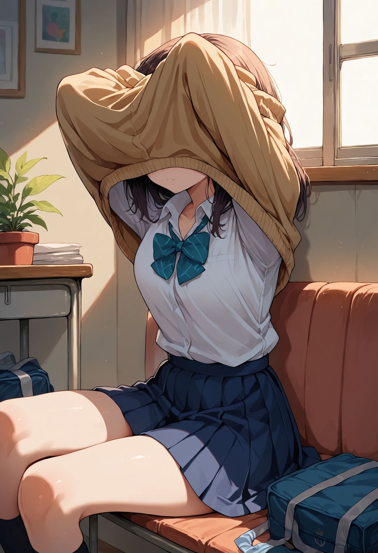 score_9, score_8_up, score_7_up
1girl, undressing sweater, sitting, indoors, school uniform
<lora:UndressingHead:1>
