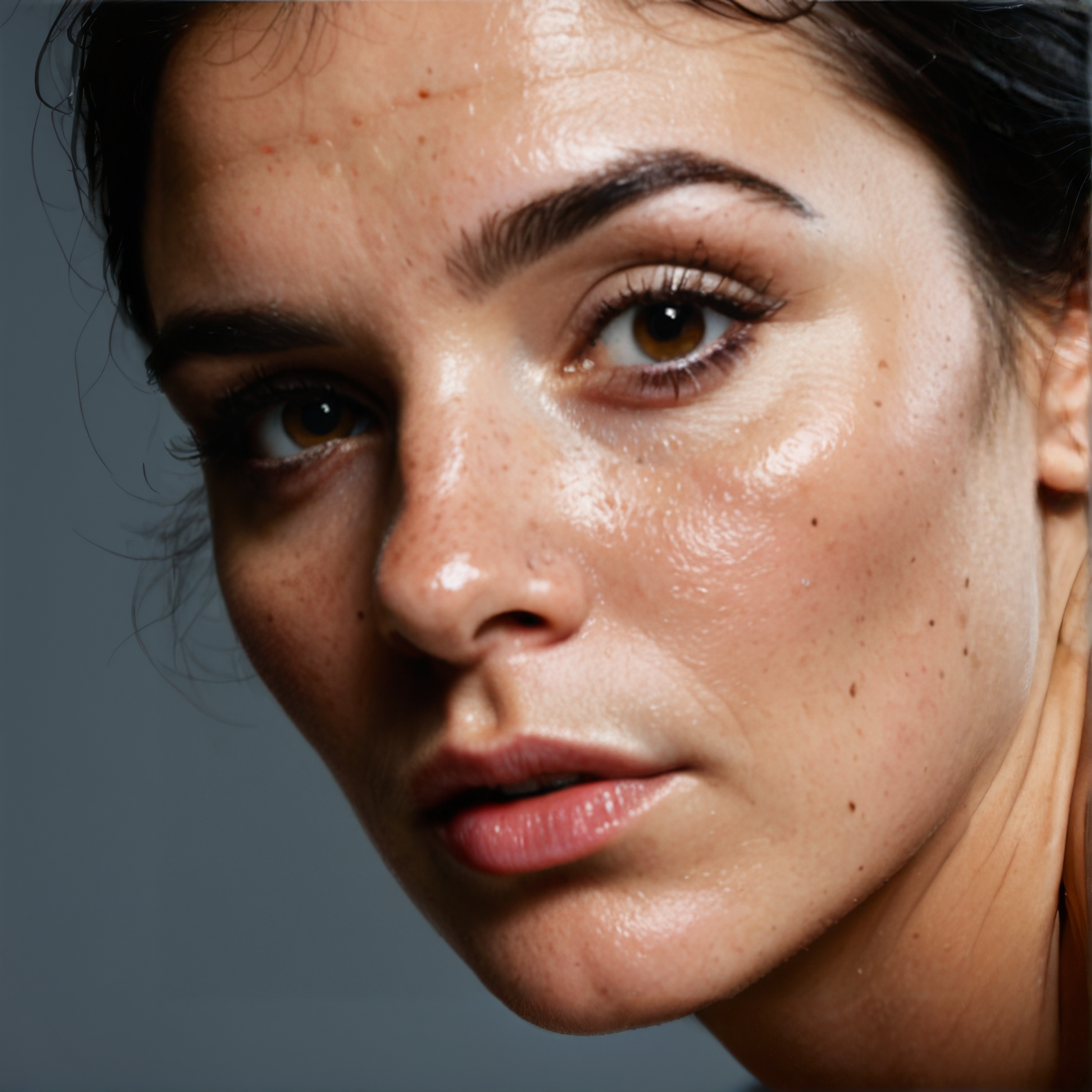 Stable_Yogis_PDXL_Positives
 <lora:Super_Skin_Detailer_By_Stable_Yogi_SD0_V1:0.5>natural skin texture, fine pores, realistic skin, intricate skin details,  skin dentation, detailed eyes,detailed hair, 
 <lora:Super_Eye_Detailer_By_Stable_Yogi_SDPD0:0.5> photorealistic eye, Ultra detailed, cinematic close-up of a middle-aged man with a rugged look, short black hair, hazel eyes, freckles, textured skin, and sharp contrast lighting.
