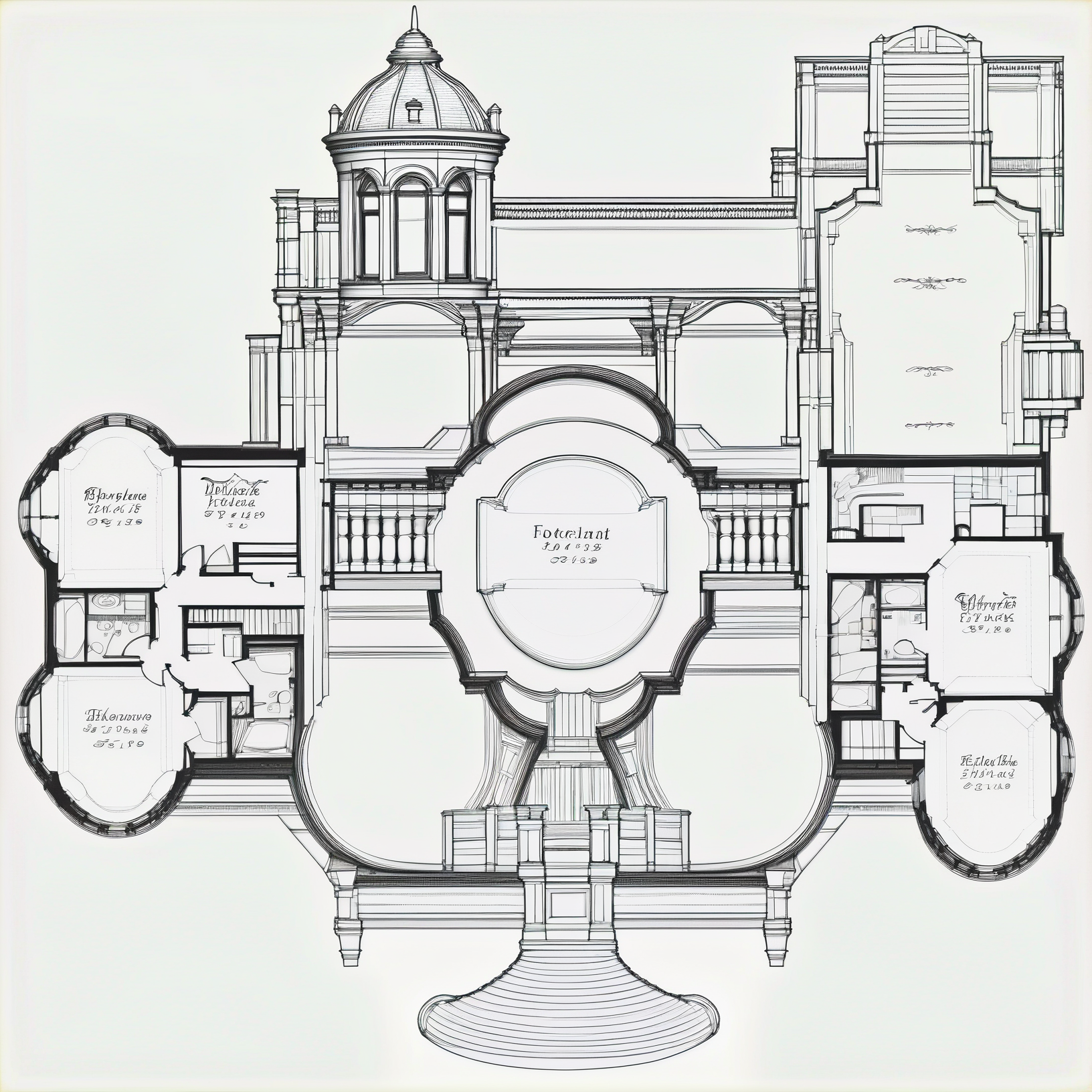 detailed floorplan of a large new england victorian mansion, high resolution<lora:floorplans-prod-e-000012:1>