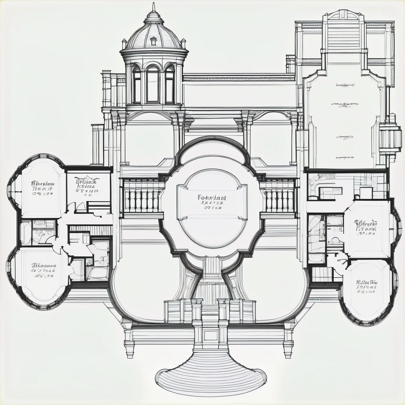 detailed floorplan of a large new england victorian mansion, high resolution<lora:floorplans-prod-e-000012:1>
