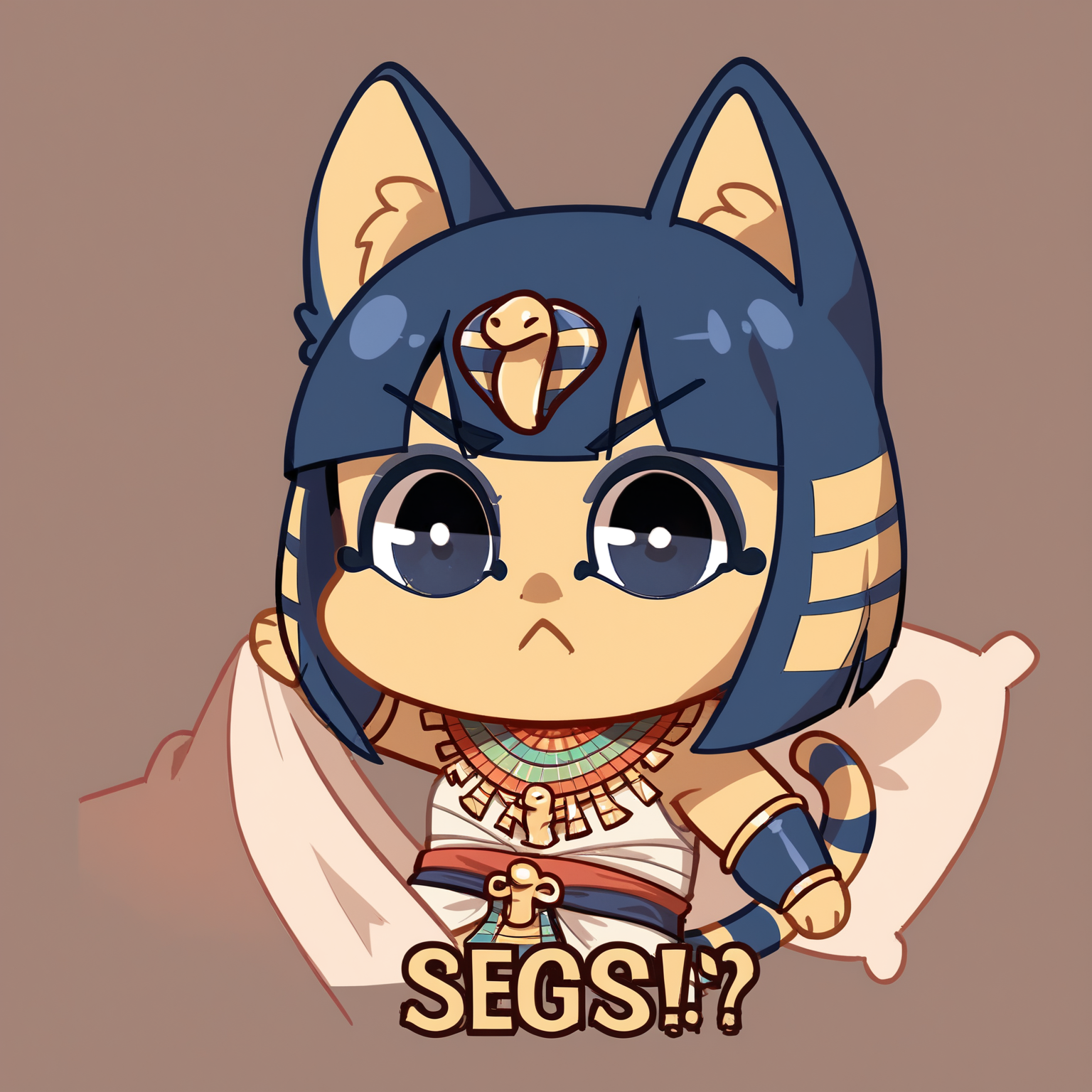 score_9, score_8_up, score_7_up, rating_safe, <lora:Smooth Anime Style LoRA XL:0.8>, <lora:Realistic_2.5DAnime_Merge1:0.5>,
1 girl, solo, cute, ankha, <lora:Seggs_XLPD:1>, seggs, chibi, grumpy, english text