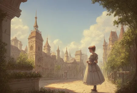 score_9, score_8_up, score_8. score_9, score_8_up, score_7_up, masterpiece, 4k, high quality, (best quality:1.1),anime, beautiful drawing, In the heart of a bustling steampunk Victorian city, a woman in an exquisite, elaborate dress stands amidst the crowd. Her eyes are fixed on a street musician, his melodies weaving through the industrial noise, his face radiating joy. The scene captures the stark contrast between the city's mechanical progress and the beauty of nature. This vivid picture, perhaps a painting, exudes lush detail: the intricate gears of the woman's attire, the musician's genuine smile, and the fusion of cityscape and greenery in the background. The image is a masterpiece, skillfully blending nostalgia, whimsy, and urban grit.