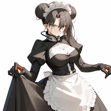 <lora:Takeuchi_Takashi_PonyXL_style_v01:1>
<lora:agent.pony:1>
score_9 , score_8_up , score_7_up , source_anime , 
masterpiece , best quality , ultra-detailed , 
BREAK
agent \(girls' frontline\), maid
1girl , woman , huge breasts , light smile , light blush , ((jeanne d'arc (fate)):0.5)  , 
long black hair  , maid dress ,  
hand on hip