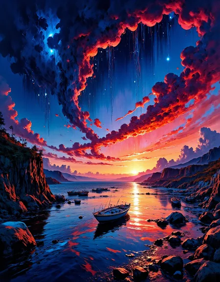 <lora:FLUX.1-DEV_-_Wild_1970s_Fashions_LoRA:1> 600-inspired, breathtaking, definition, detailed, epicphotogasm-colorfulphoto, swirl,
<lora:Eldritch_Expressionism_for_Flux:0.6> expressionist painting of a sea scene with bold vibrant color oil painting, beauty night Of cloudless climes and starry skies And all thatâs best of dark and bright,
<lora:artilands:0.8>,
<lora:Cinematic_style:0.7>,
<lora:FluxMythP0rtr4itStyle:1>,