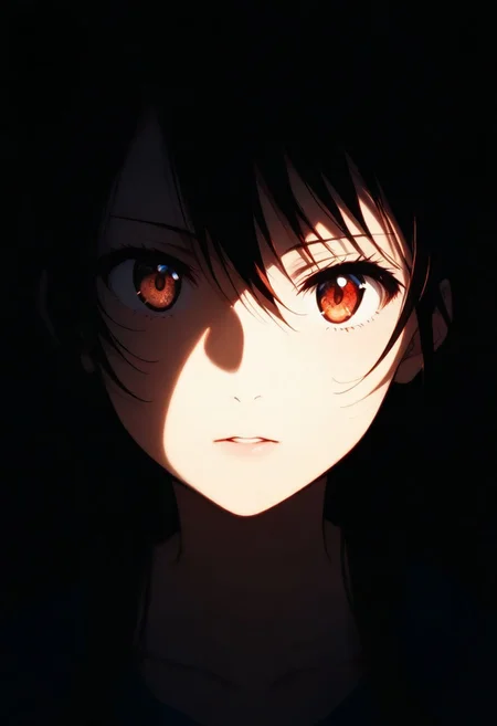 1girl,Marika Tachibana (Nisekoi), solo, dark, light, masterpiece, best quality, very aesthetic, close up,  parted lips