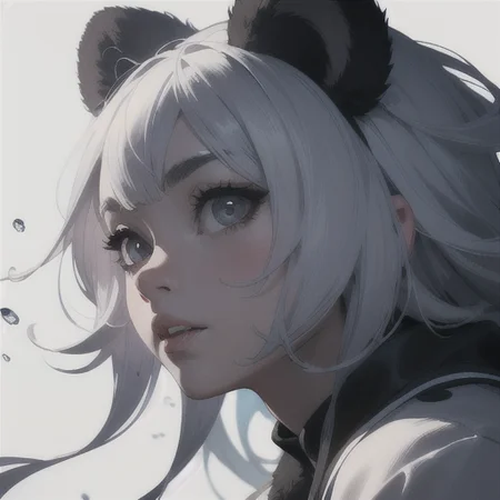 masterpiece, best quality, panda, large eyes, (cartoon), upper body, splashing, abstract, psychedelic, (neon:0.8), extremely detailed, (white background:1.3), ink, (creative:1.3), intricate detail, (pretty face), dynamic lighting, natural lighting, (black:1.3),(white:1), photorealistic, sy3 <lora:Sy3:0.35> <lora:ink-0.1-3-b28-bf16-D128-A1-1-ep64-768-DAdaptation-cosine:1>